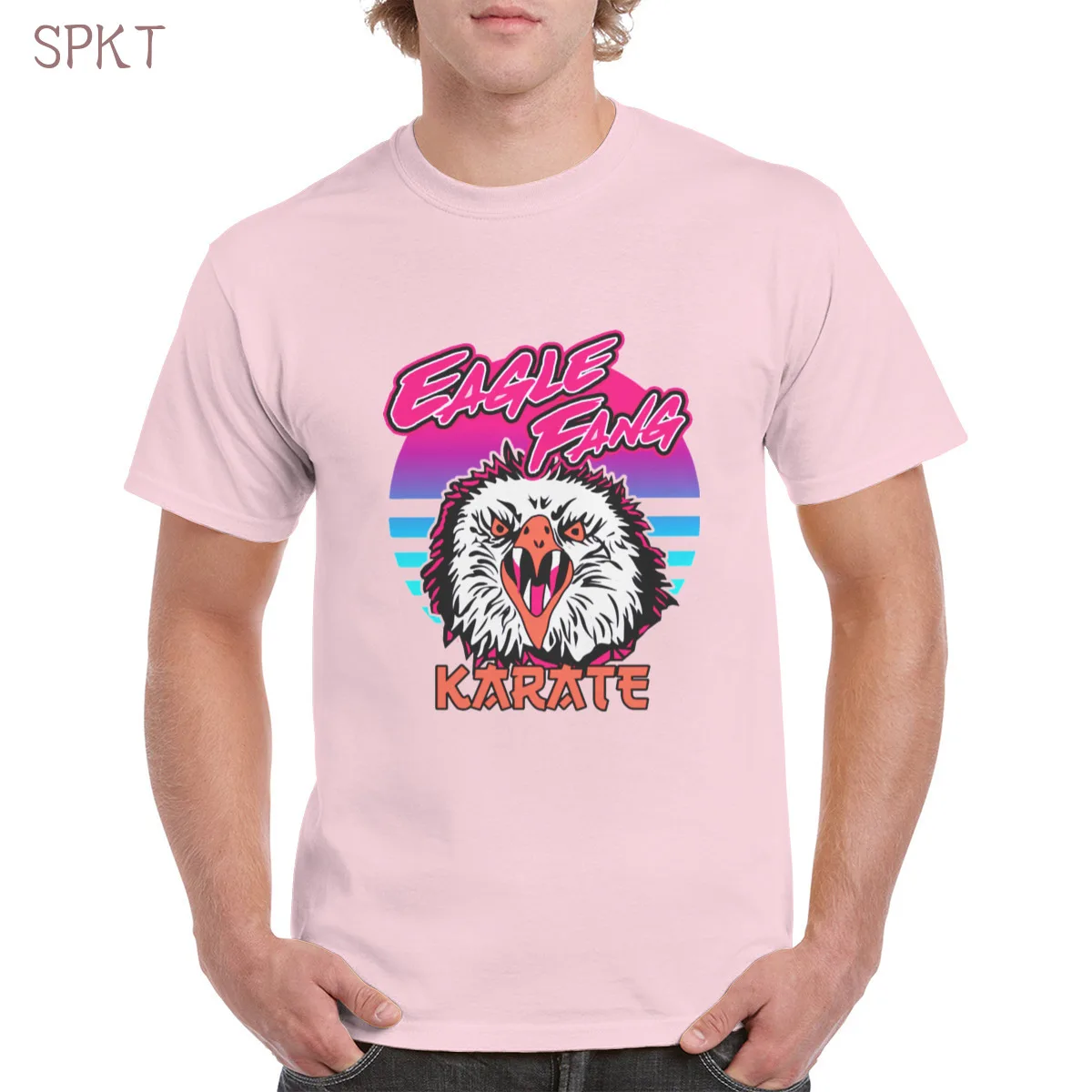 

Dojo Cobra Kai Eagle Fang Karate 80s retro graphic t shirt top 100% cotton movie print tshirt punk oversized women/men's T-Shirt
