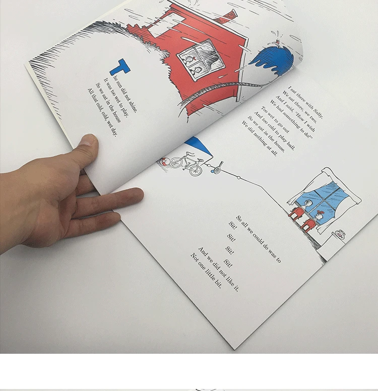 Детские книги с котом в шляпе доктор сеусс детские Обучающие книжки английской