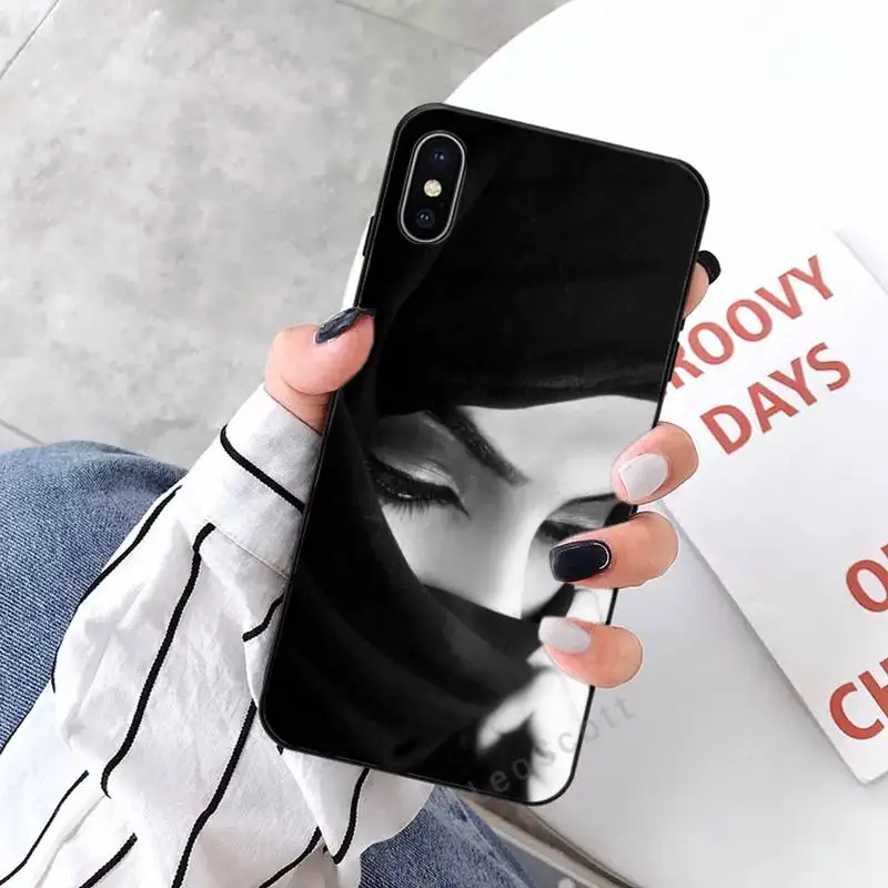 

Female art turban black woman elegant Phone Case for iPhone 11 12 mini pro XS MAX 8 7 6 6S Plus X 5S SE 2020 XR