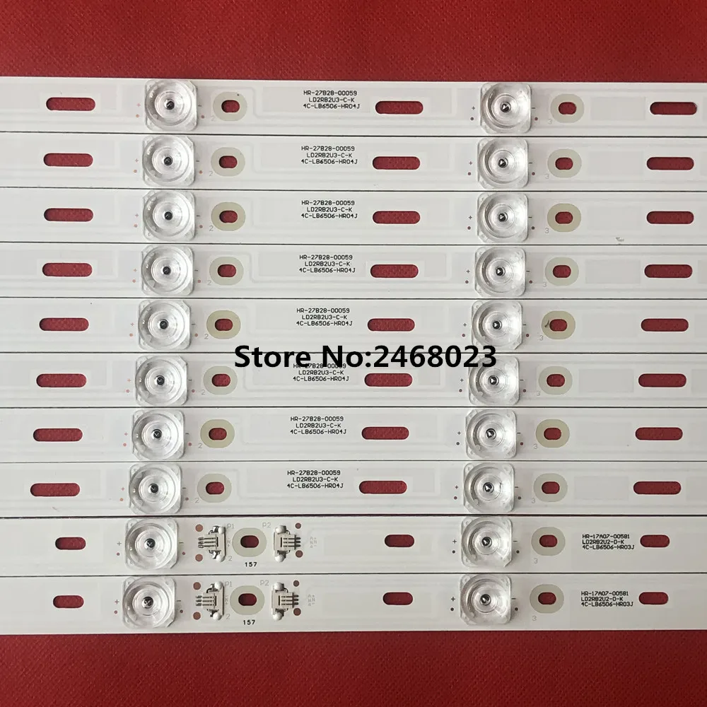 10 шт. Светодиодная лента для подсветки 65 см 4C-LB6506-YH02J 4C-LB6506-YH03J Thomson65UE6596 65UC6006S 65UC6586