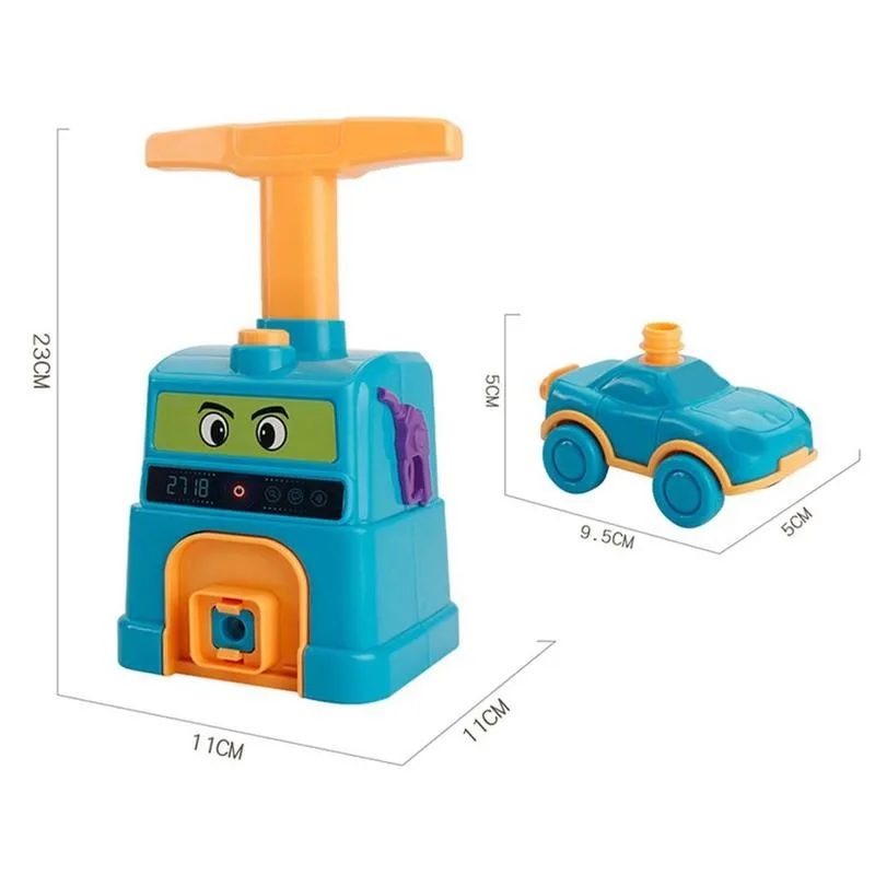 

2020 Power Balloon Launch Tower Toy Puzzle Fun Education Inertia Air Power Balloon Car Science Experimen Toy for Children Gifts