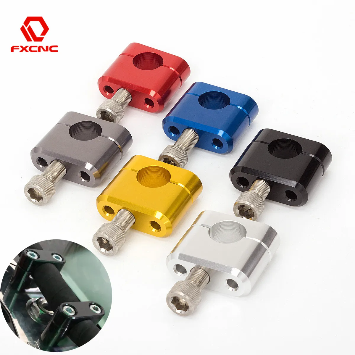 

22mm 28mm Motorcycle Handlebar Riser Bar Mount Handle Fat Bar Clamp For BMW R1200GS Yamaha Honda MT07 MT09 CRF CR YZF KX