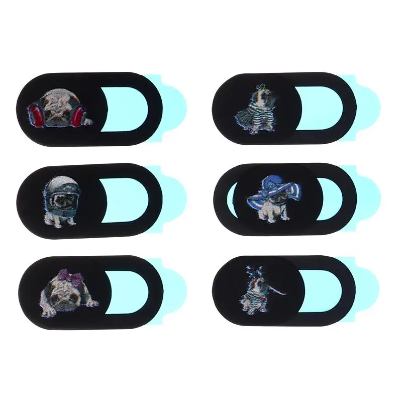 

6PCS Computer Phone Dog Webcam Cover Multi-functional Practical Webcam Cover