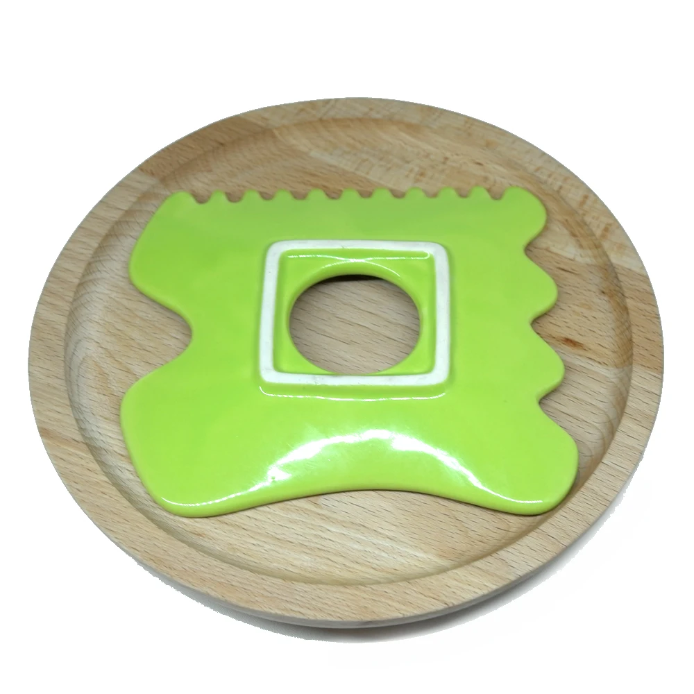 Керамика Gua Sha соскабливание массажный инструмент массажер царапин Guasha доска спа скребок для лица тела назад ноги против морщин