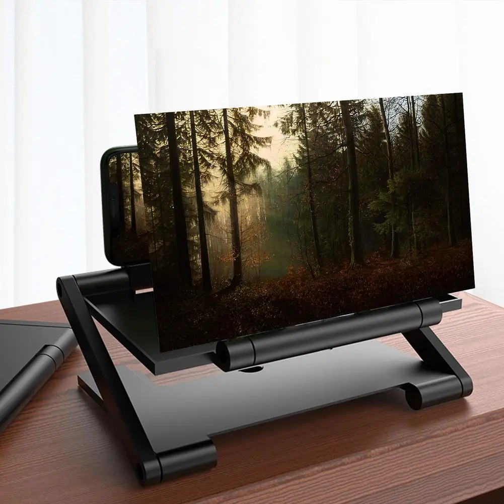 

8 inch High Definition Mobile Phone Screen Amplifier with Magnifying Folding Phone Desk Holder for Movie Game Phone Amplifier