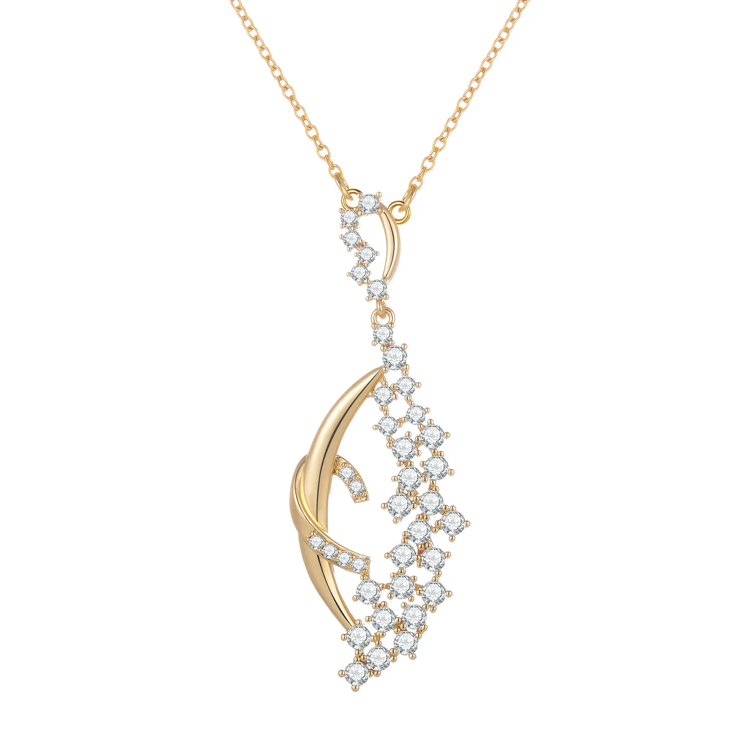 

Large Drop-Shaped Pendant With Stone Inlaid Elegant Classic Banquet Prom Wedding High-End Women's Wholesale High-Quality