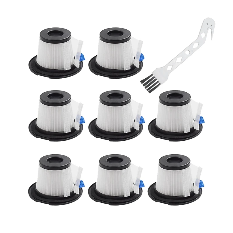 

8 Sets Replacement HEPA Filter and Strainer Screen Fit for MOOSOO K17 Cordless Stick Vacuum Cleaner Replacement Parts