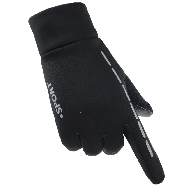 

Winter cycling gloves for men plus velvet cross-country motorcycle breathable gloves mountain bike gloves touch screen non-slip