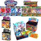 10 шт., детская карточка для игры Pokemon карточные игрушки