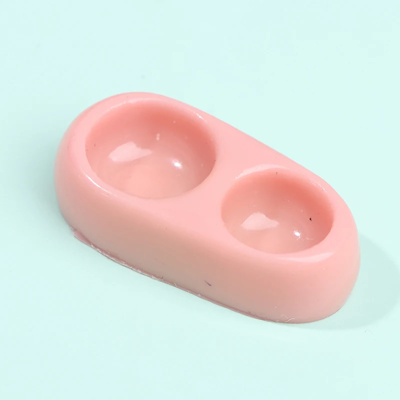 

1/12 Dollhouse Mini Dog Cat Pet Food With Plate Simulation Furniture Model