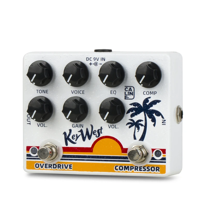 Caline DCP-05 KEY WEST Compressor & Overdrive 2-in-1 Guitar Effect Pedal True Bypass Electric Guitar Parts & Accessories enlarge