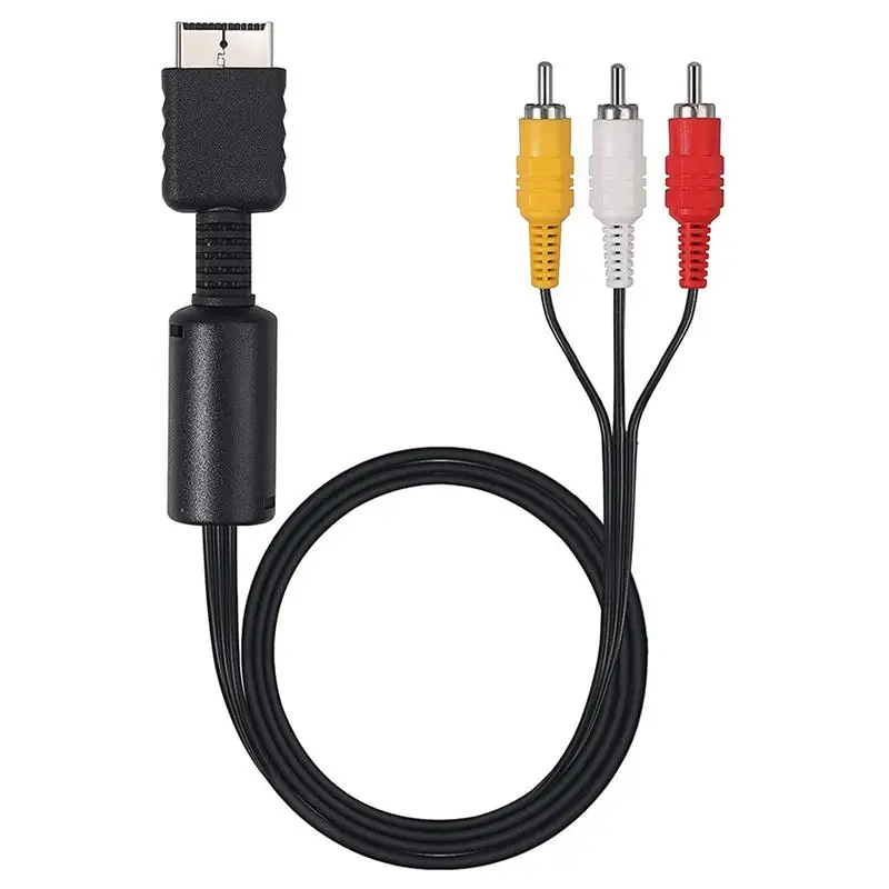 

1.8/6FT Composite AV to RCA Cable AV Audio Video Cable Cord Durable Copper for Playstation PS2 PS3 GamePad