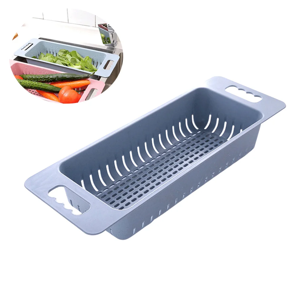 

Vegetable Fruit Washing Drain Basket Colanders Kitchen Tools (Green)