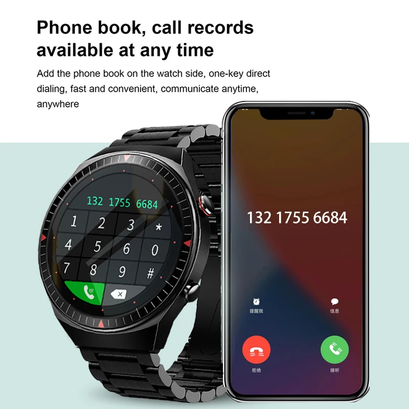 

2021 fashion Full circle touch screen Mens Smart Watches Heart Rate Monitor Sleep Monitor Bluetooth Call Smartwatch for phone
