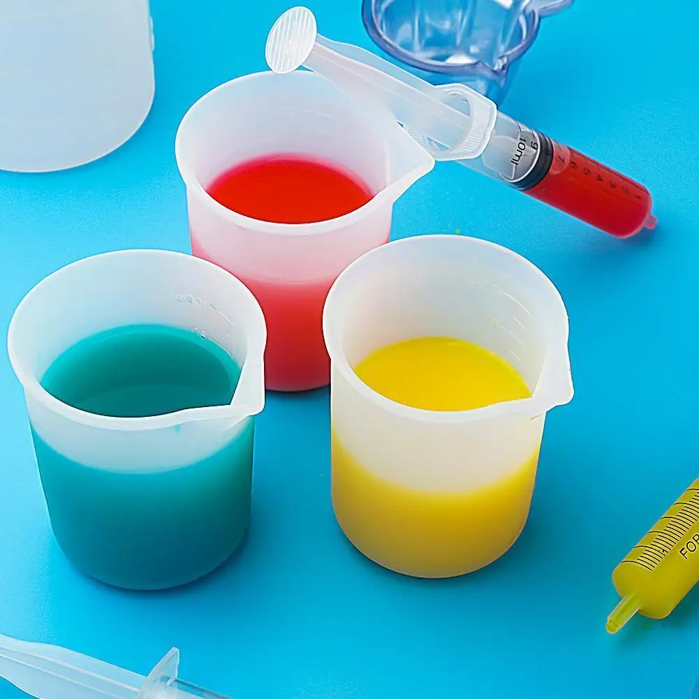 Одноразовый силиконовый мерный стакан 100/250 мл | Дом и сад