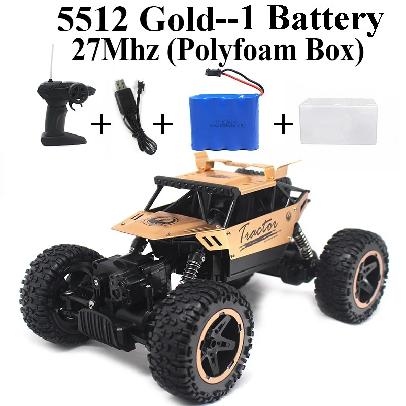 5512-Gold-Set-1 1:16 машинка на радиоуправлении 4WD 2,4 Ghz Рок Гусеничный пульт дистанционного управления игрушки машины на радиоуправлении игрушки для детей 8888 - Цвет: 5512-Gold-Set-1