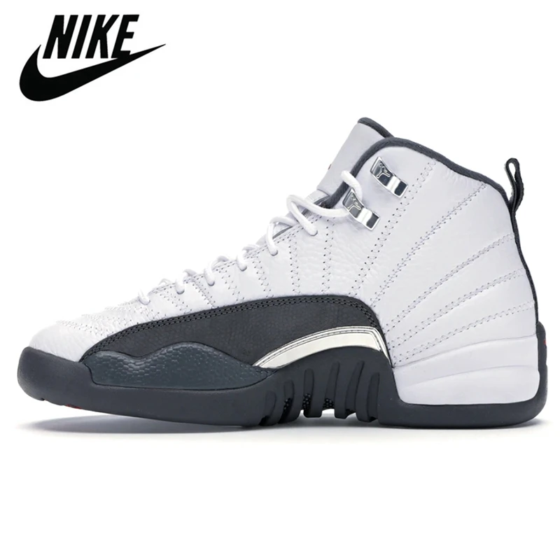 

Nike Air Jordan Retro 12 Indiggo men's shoes, original sports, black, New Year, blue, for basketball