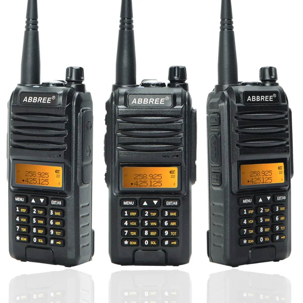 Abbree AR-F3 трехдиапазонный 8 Вт рация uhf vhf 220-260 МГц ветчина длинный диапазон ручной двухсторонний cb радио добавить тактическую антенну