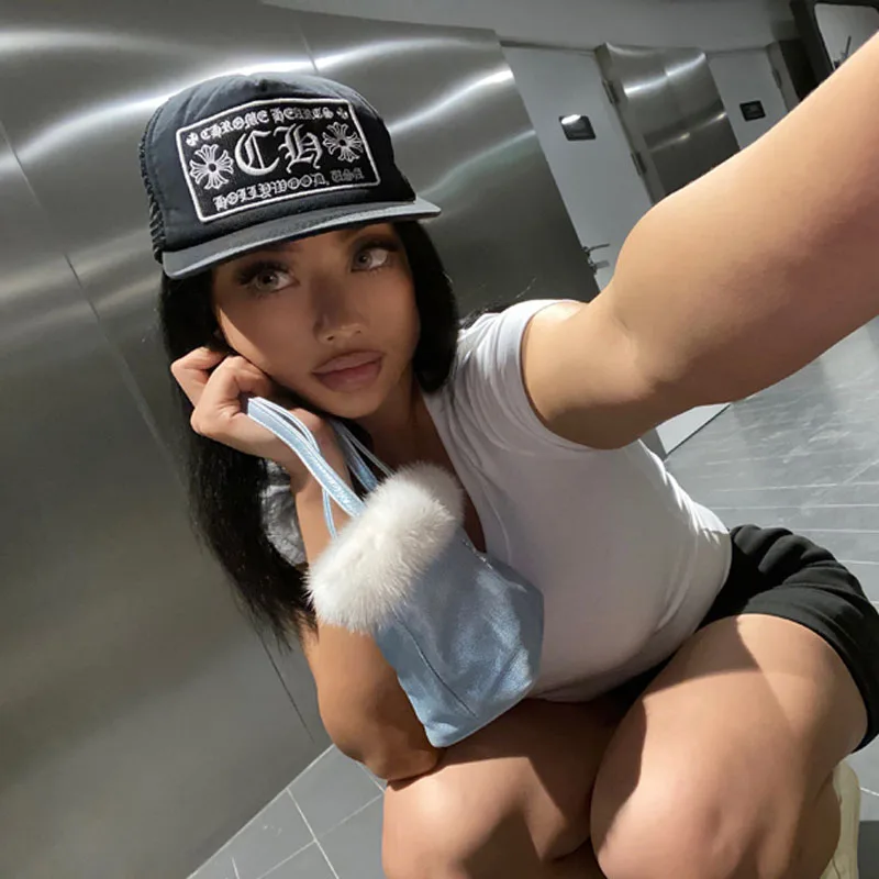 Однотонная облегающая футболка из высококачественной хлопковой пряжи с широким