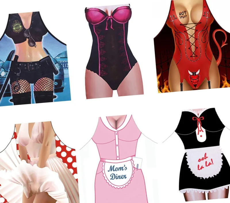 

Женский сексуальный фартук для кухни, искусственный хлопок, супергерой, мужские фартуки для ужина, вечеринки, готовки, фартук для кухни для ...