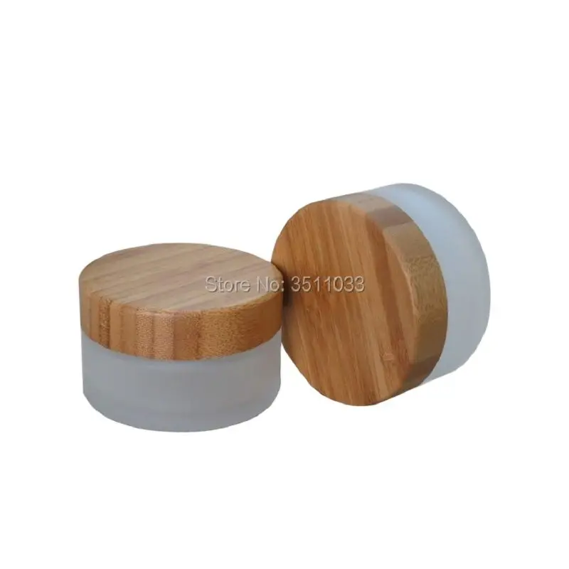 10 шт. 100 г матовый Стекло принимаем заказы крем косметика банка с бамбуковой