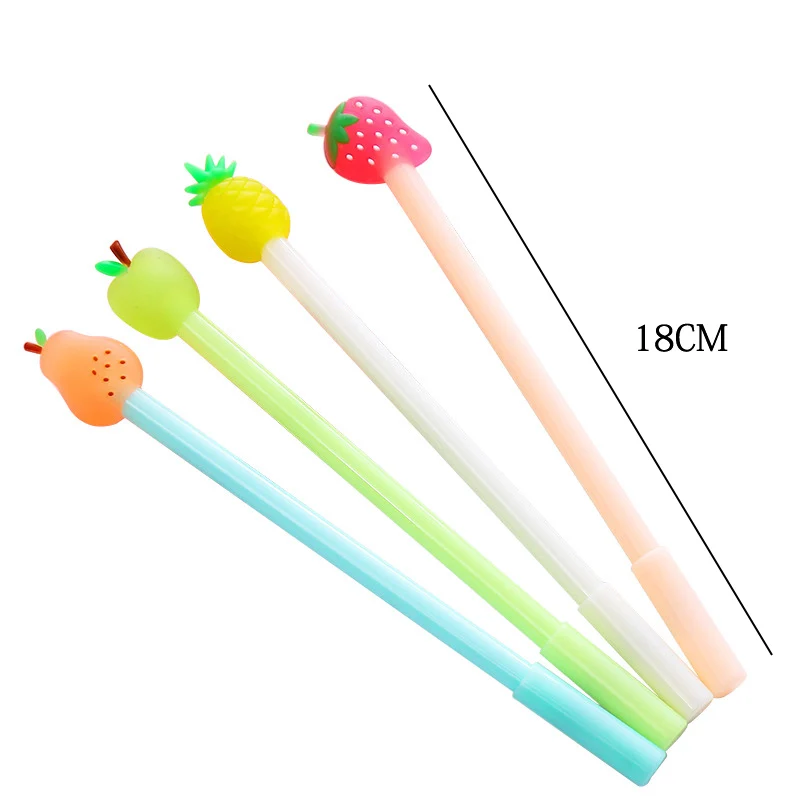 Милые пластиковые чернила Kawaii гелевая ручка для творчества Мультяшные фруктовые