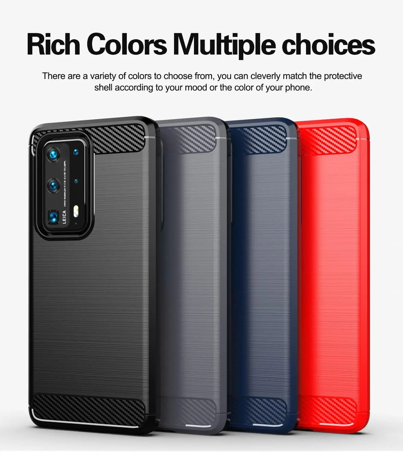 

Shockproof TPU phone case for Huawei P Smart 2021/2019/Z /Plus P8/P9 lite 2017 P40/20/30/10 PRO/Plus/lite P40 Pro Plus P40lite E