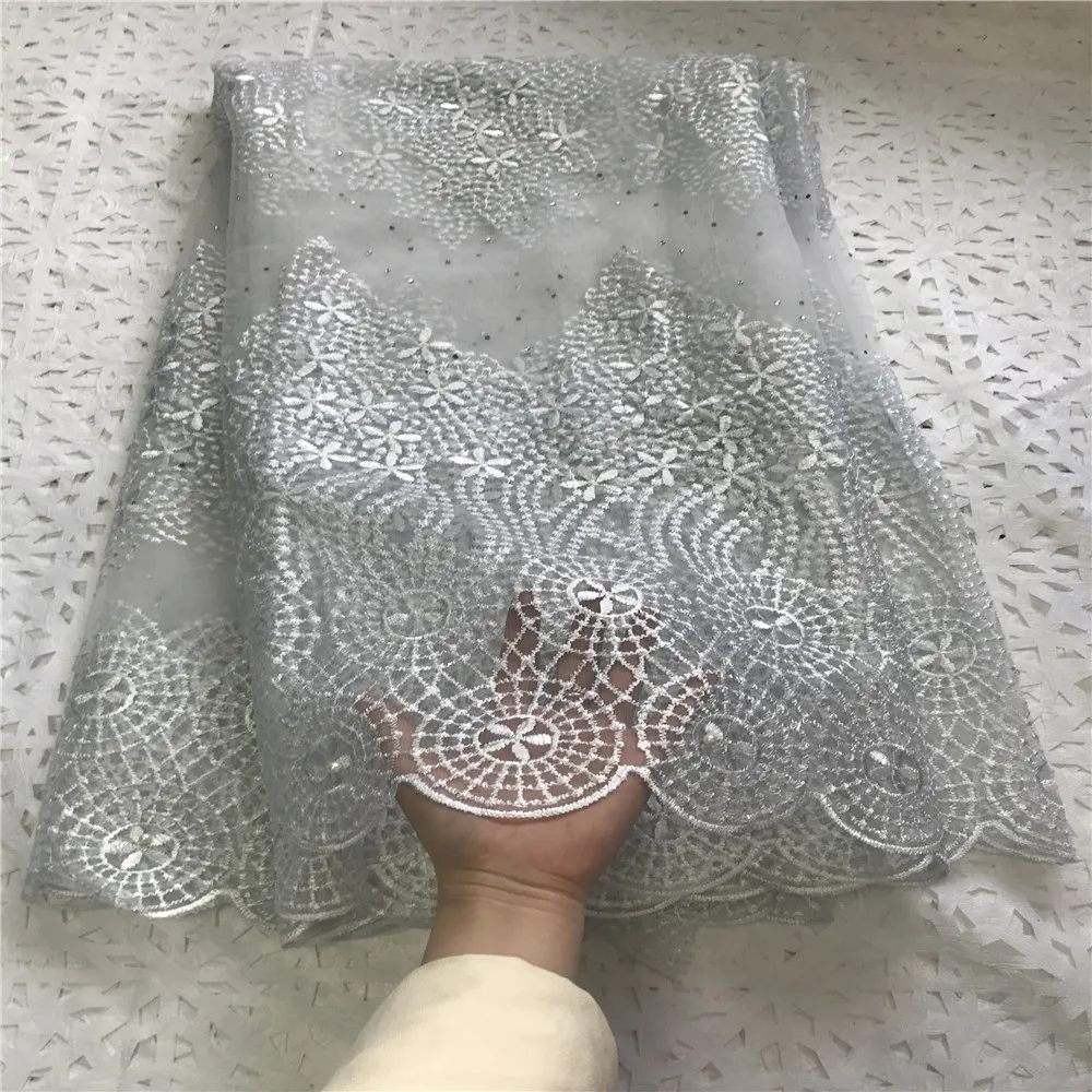 Белый цвет высокое качество последняя мода вышивка французское кружево оптовая