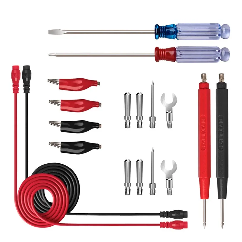 Многофункциональный комбинированный мультиметр щуп тестовый штырь вилка зажим