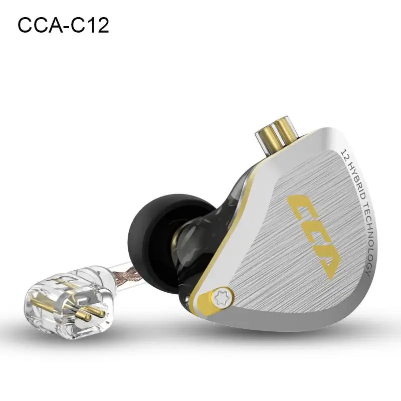 Стереонаушники CCA C12 5BA + DD Hifi с монитором студийные гибридные наушники вкладыши 12