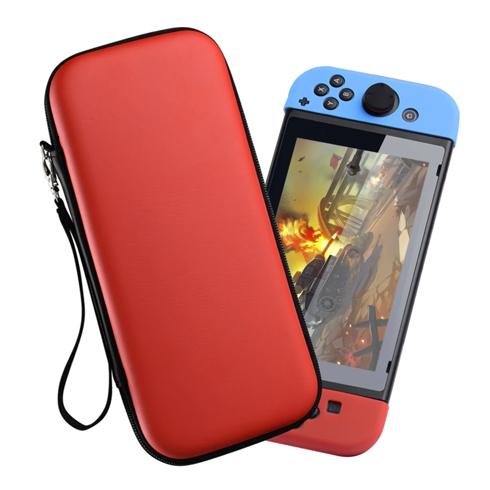

Hard Carrying Case Console Storage Bag Protective Case with 5 Game Cartridge Slots for Nintendo Switch Accessories