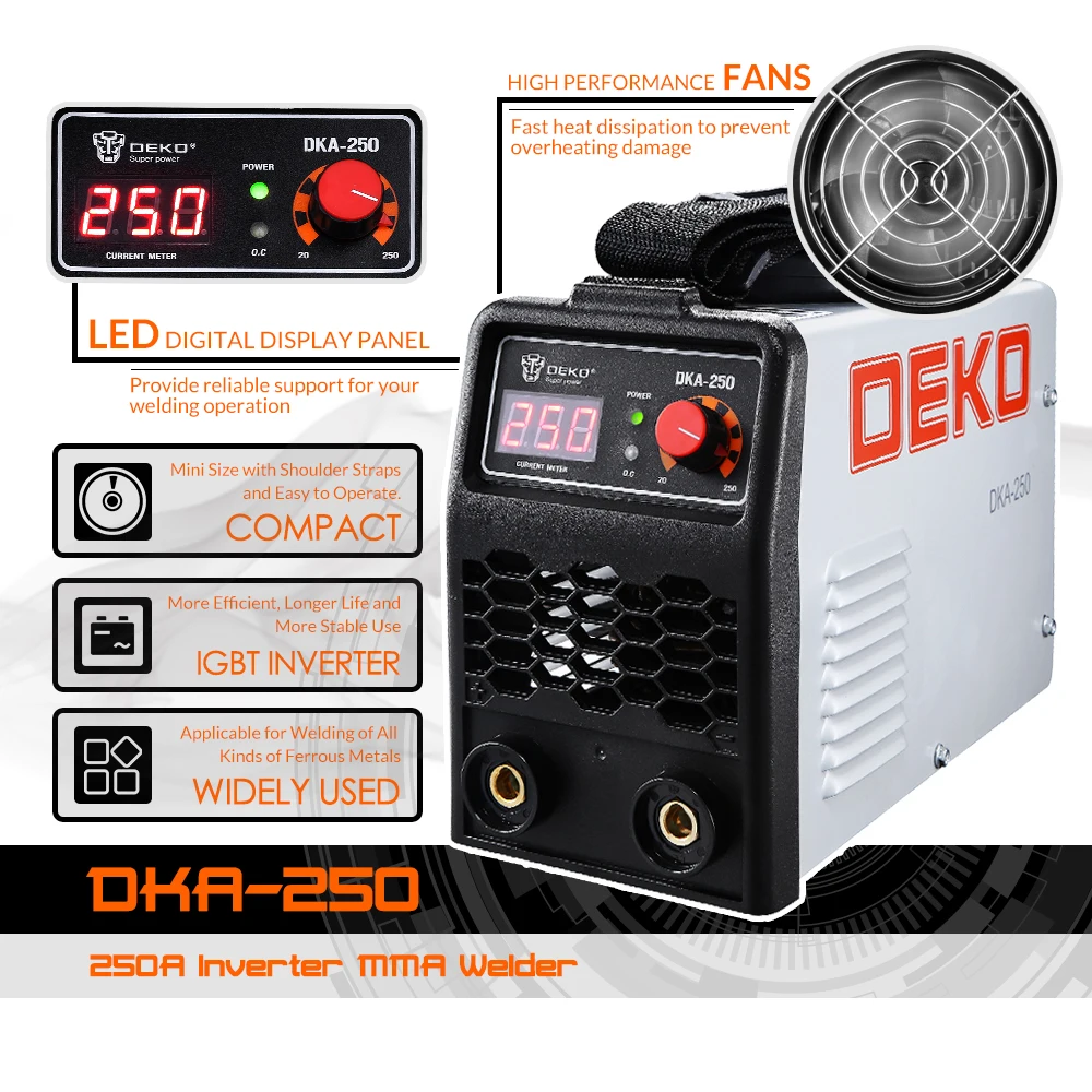 DEKO DKA серия всех видов инверторов дуговой Электрический сварочный аппарат MMA для