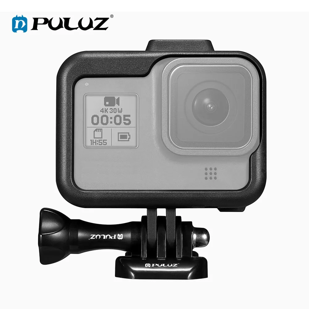 

PULUZ for GoPro HERO8 Black Standard Border ABS Plastic Frame Mount Protective Case with Base Buckle & Long Screw