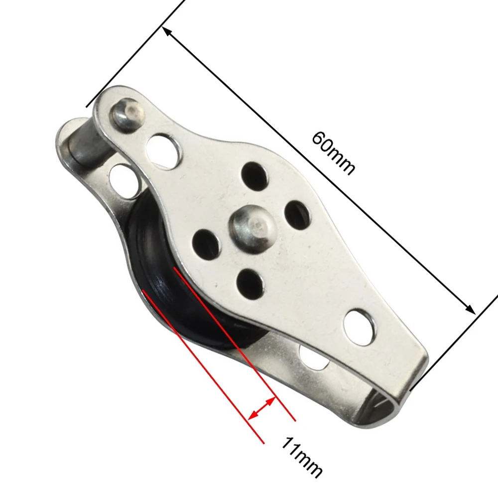 2 шт. морской проволочный канат вертлюжные шкивы из нержавеющей стали 316