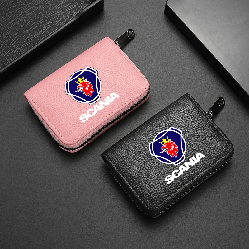 Сумка из натуральной кожи для водительских прав деловой бумажник SAAB scania sonett saab 9-3