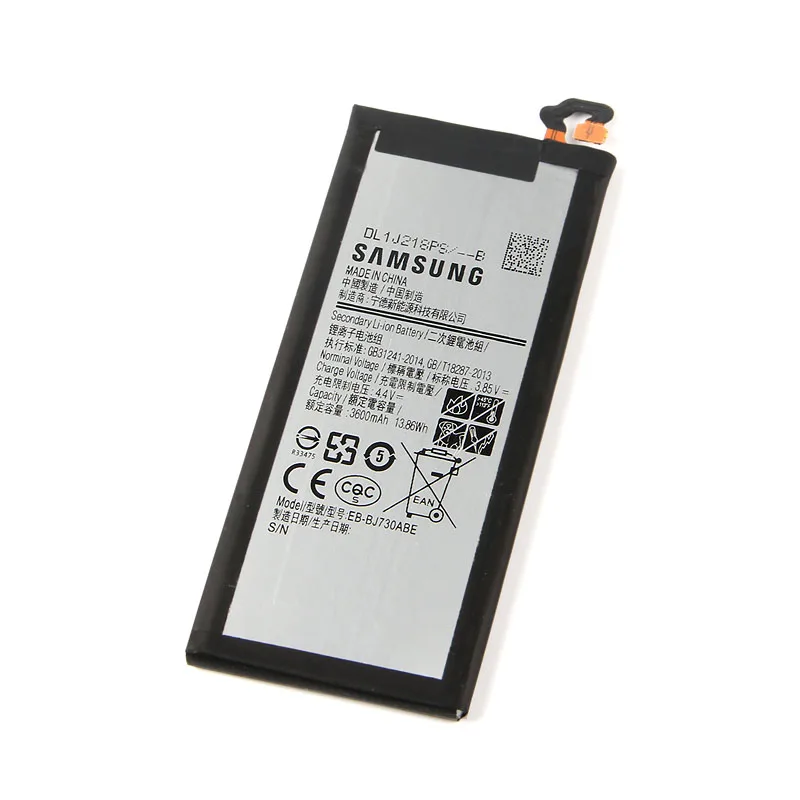 Оригинальный samsung EB-BJ730ABE Батарея для Galaxy J7 Pro 2017 J730GM SM-J730DS J730K SM-J730G SM-J730F 3600 мА-ч |