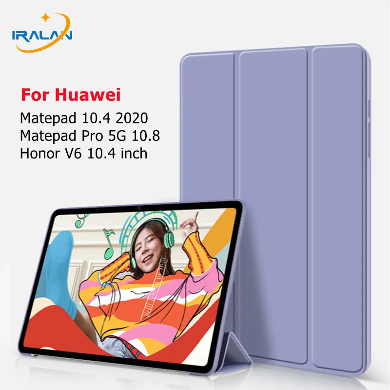 

For Huawei MatePad 10.4 Case 2020 Honor Pad V6 10.4 Soft Silicone Cover for MatePad Pro 10.8 Case Auto Sleep/Wake Funda+Film+Pen