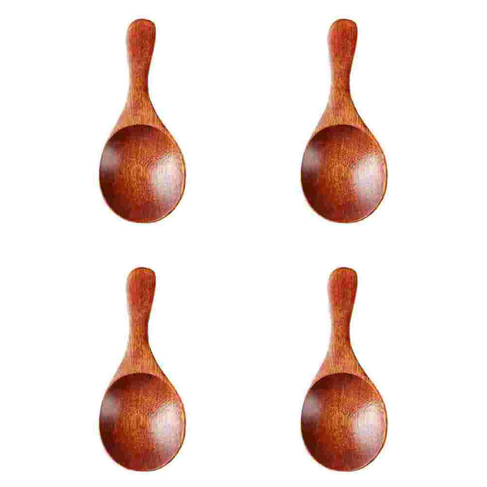 

4Pcs Fruit Puree Spoons Ice Cream Scoops Powder Spoons Dessert Spoons (Coffee)