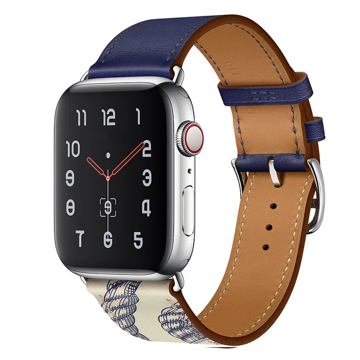 Кожаный ремешок для apple watch ремешок 44 мм correa apple watch 42 мм 38 мм 40 мм Iwatch 5 4 3 один тур pulseira браслет ремешок для часов - Цвет ремешка: Concrete Ink