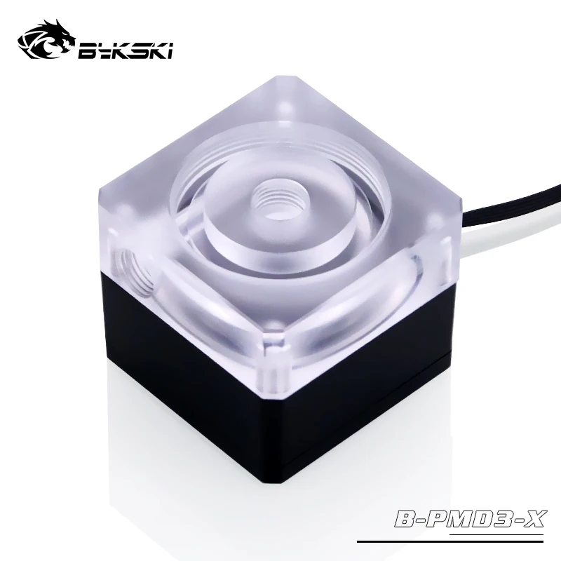 Bykski черный компьютер DDC насос, тихий, 600L/ч, 4PIN Molex разъем, 12v PWM с водяным охлаждением водяной насос, B-PMD3-X