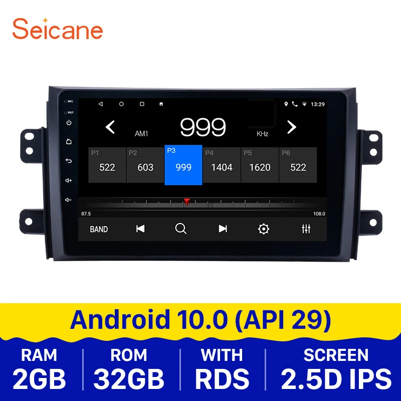 Мультимедийная магнитола Seicane Автомобильная система на Android 10 0 с 9 &quotэкраном GPS
