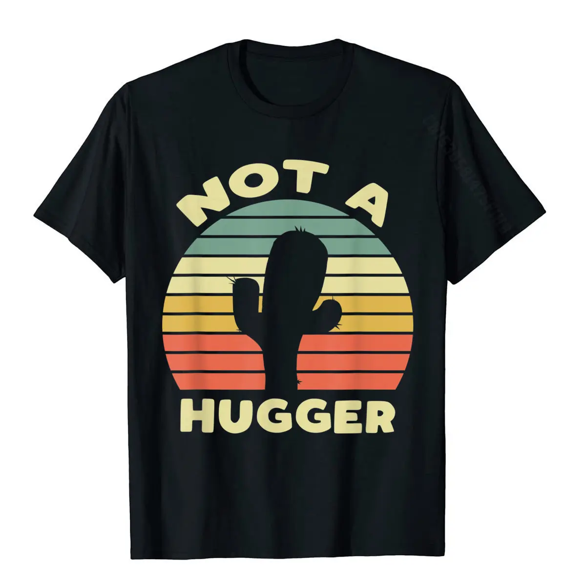Not A Hugger Funny Cactus Sarcastic Gift T-Shirt Funny Cotton Men Tops T Shirt Design Latest T Shirts