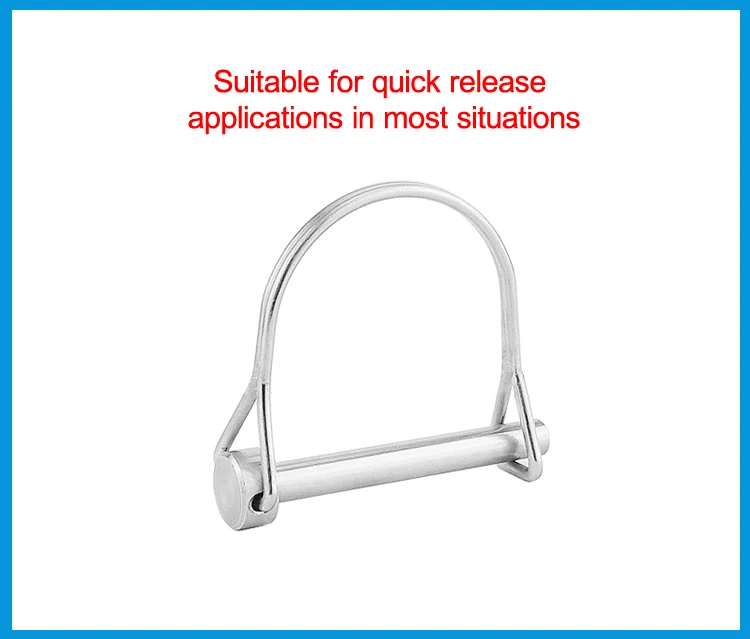 4 шт. SS 316 PTO Pin Круглый арочный вал провода Блокировка вала предохранительная