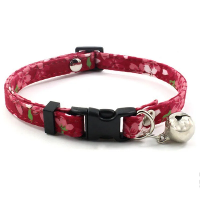 Цветной ошейник для питомца с принтом зеленая трава Роза собачий кошачий медным