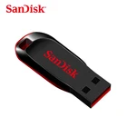 Sandisk 100% оригинальный CZ50 карту флэш-памяти с интерфейсом usb 32 Гб мини карту флэш-памяти с интерфейсом usb флешки 8 Гб оперативной памяти, 16 Гб встроенной памяти, usb флеш-накопитель 64 ГБ флэш-диск 128 ГБ