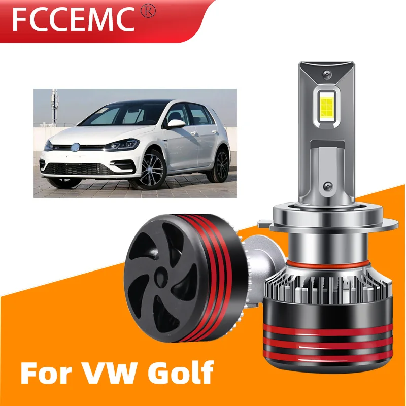 

2 шт. светодиодный автомобисветильник светодиодные лампы H1 H7 H9 9006 для VW Golf 6000K