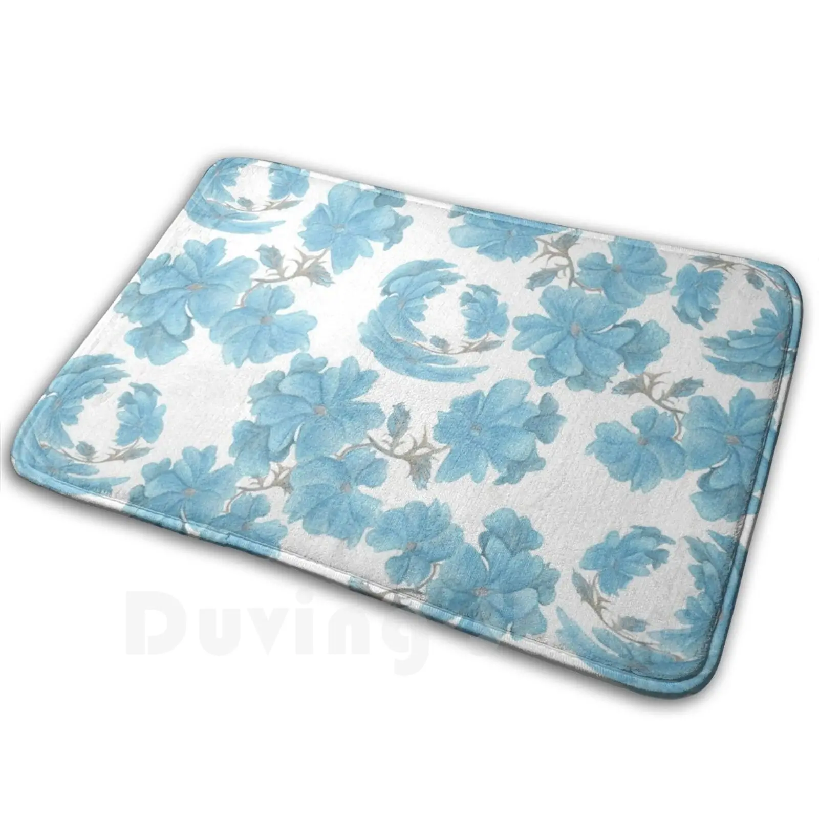 

Wildflowers Of Wa Mat Rug Carpet Anti-Slip Floor Mats Bedroom Flower Floral Wildflower Blue Flowers Australian Australia Western