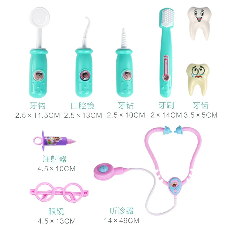 Детский обучающий имитационный игрушечный комплект для дома медицинский