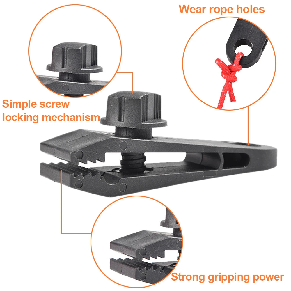 5/10Pcs DIY Tarp Clamp Awning Tent Canopy Clip Snap Canvas Anchor Gripper Caravan Jaw Grip Trap Tighten Woodworking Tool | Спорт и