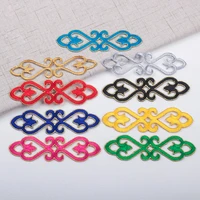 3pc gold flowers embroidery iron on patches for clothing stickers sewing applique parches thermocollant ropa